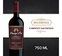 Menage a Trois Decadence Cabernet Sauvignon Wine Bottle - 750 Ml