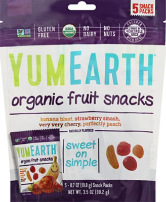 Yummyearth Fruit Snck 5ct - 3.5 Oz - Image 2
