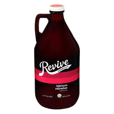 Revive Free Ride Kombucha Hibiscus - 60 Oz