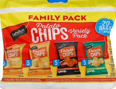 Signature SELECT Potato Chips Family Pack 20 Count - 20 Oz - Image 2