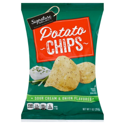 Signature Select Chips Multipack Potato Sour Cream & Onion - 20-1 Oz 