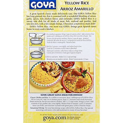 Goya Rice Yellow Spanish Style Box - 7 Oz - Image 6
