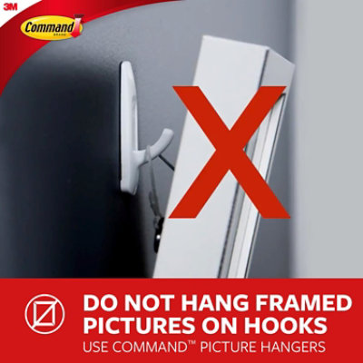 Command Hook 2 Clear Crystal Hooks With 3 Strips Medium - 1 Count - Image 6