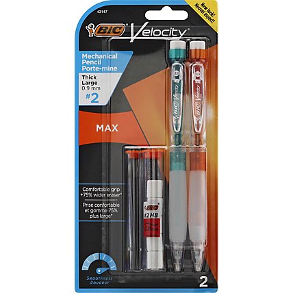 Bic Velocity Mechanical Pencil 0.9 mm - 2 Count - Image 2