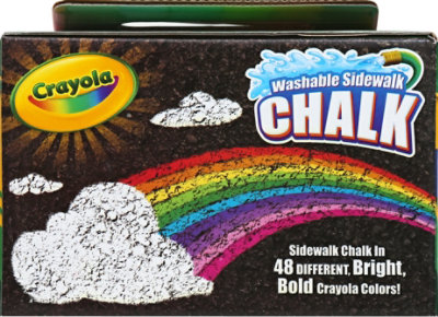 Crayola Chalk Washable Sidewalk Different Colors - 48 Count - Image 4