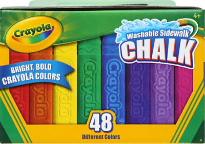 Crayola Chalk Washable Sidewalk Different Colors - 48 Count - Image 2