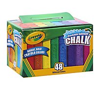 Crayola Chalk Washable Sidewalk Different Colors - 48 Count