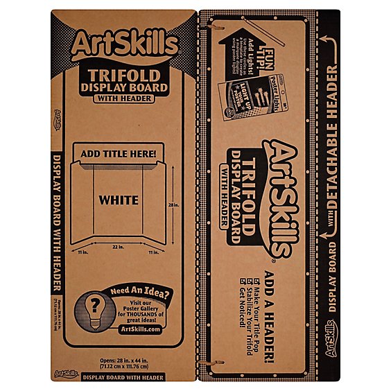 ArtSkills Tri Fold W Header - Each