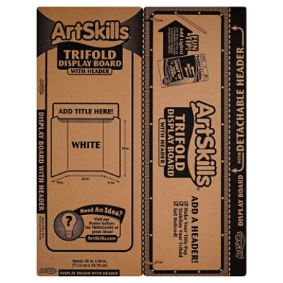 ArtSkills® Trifold Display Board with Header, 22 x 28 in - QFC