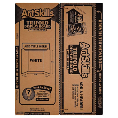 ArtSkills Tri Fold W Header - Each - Vons