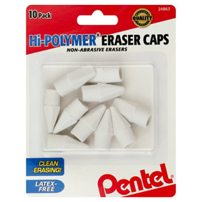 Hi-Polymer® Eraser Caps Non-Abrasive Erasers – Pentel of America, Ltd.