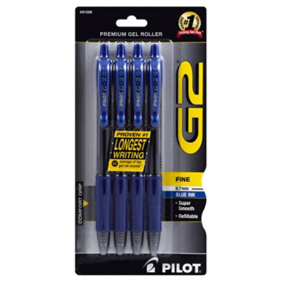 Pilot G2 Gel Blue - 4 Count - Image 1