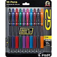 Pilot G2 Assorted Premium Gel Roller Pen - 10 Count - Image 2