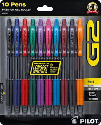 Pilot G2 Gel Ink Pens, Fine Point, Assorted Colors, 16 Count – My Kosher  Cart