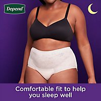 Depend Night Defense Women's Overnight Adult Large Incontinence Underwear - 14 Count - Image 3