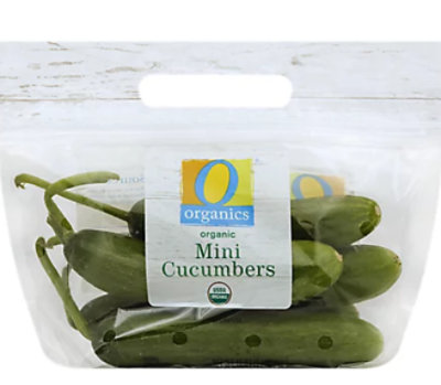 Organic Mini Seedless Cucumbers, 6 each