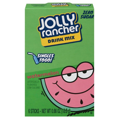 Jolly Rancher Drink Mix Singles To Go Sugar Free Watermelon 6 Count - 0.66 Oz - Image 3