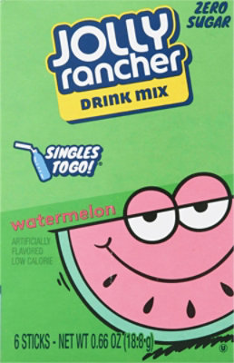 Jolly Rancher Drink Mix Singles To Go Sugar Free Watermelon 6 Count - 0.66 Oz - Image 2