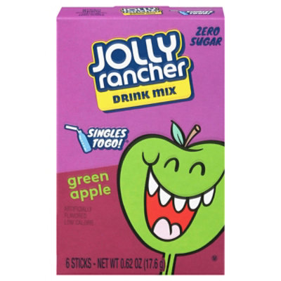 Jolly Rancher Drink Mix Singles To Go Sugar Free Green Apple 6 Count - 0.62 Oz - Image 3