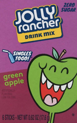 Jolly Rancher Drink Mix Singles To Go Sugar Free Green Apple 6 Count - 0.62 Oz - Image 2