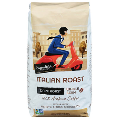 Signature SELECT Coffee Whole Bean Dark Roast Italian Roast - 32 Oz