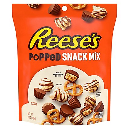 Reeses Snack Mix Popped - 8 Oz - Image 1