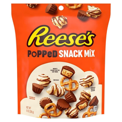 Reeses Snack Mix Popped - 8 Oz