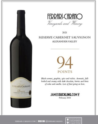 Ferrari-Carano Vineyard Select Collection Cabernet Sauvignon California Red Wine - 750 Ml - Image 4