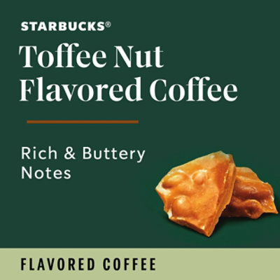 Starbucks 100% Arabica Naturally Flavored Toffeenut K Cup Coffee Pods Box 10 Count - Each - Image 2