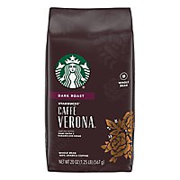 Starbucks Caffe Verona 100% Arabica Dark Roast Whole Bean Coffee Bag - 20 Oz - Image 3