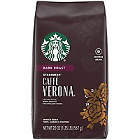 Starbucks Caffe Verona 100% Arabica Dark Roast Whole Bean Coffee Bag - 20 Oz - Image 2