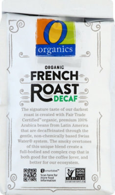 O Organics Coffee Ground Dark Roast French Roast Decaf - 10 Oz - Image 2