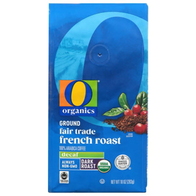 O Organics Coffee Ground Dark Roast French Roast Decaf - 10 Oz - Image 1
