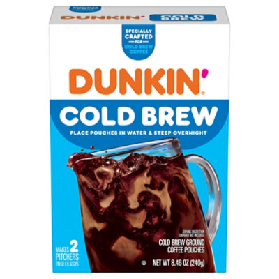 Dunkin Donuts Coffee Ground Cold Brew Coffee Packs Rich & Smooth - 8.46 Oz - Image 2