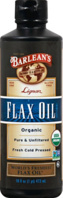 Barleans Lignan Flax Oil - 16 Oz - Image 2