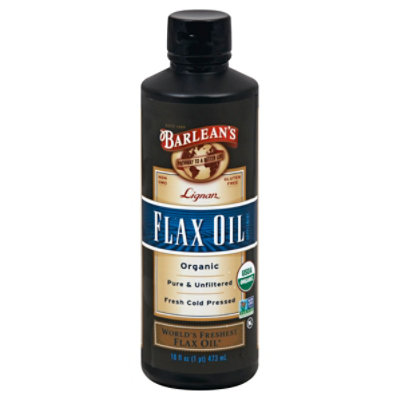 Barleans Lignan Flax Oil - 16 Oz - Image 1