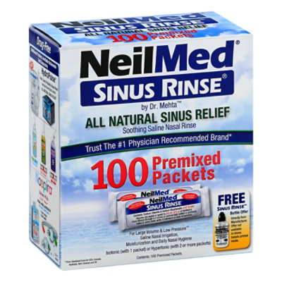 NeilMed Sinus Relief Rinse Packsts, 100 ct - Kroger