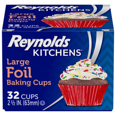 Reynolds Kitchen Baking Cups Foil 2 1/2 Inches - 32 Count - Image 3