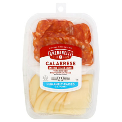 Creminelli Sliced Calabrese & Smoked Provolone - 2.2 Oz - Image 1