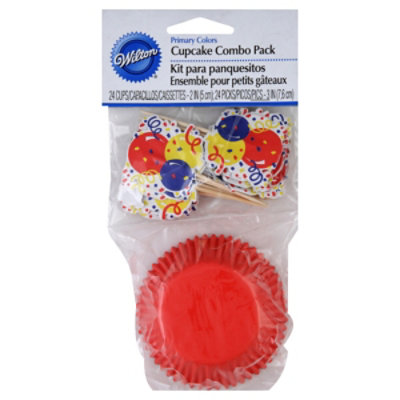 Wilton Primary Colors Cupcake Combo Pack - 24 Count