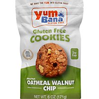 Yumbana Gluten Free Cookies Oatmeal Walnut Chip - 6 Oz - Image 2