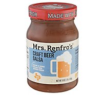 Mrs. Renfros Gourmet Salsa Craft Beer Texas Red Amber Ale Medium Hot - 16 Oz