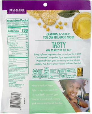 Crunchmasters Protein Snack Crckr Rst Garlic - 3.54 Oz - Image 2