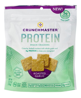 Crunchmasters Protein Snack Crckr Rst Garlic - 3.54 Oz - Image 5