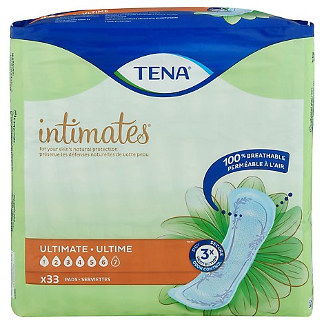 TENA Intimates Pads Ultimate Regular - 33 Count