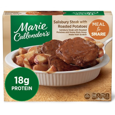 Marie Callender's Salisbury Steak With Roasted Potatoes Frozen Dinner - 25.25 Oz - Image 1