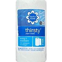 Signature SELECT Paper Towels Thirsty Strong & Absorbent Vari-A-Size Roll 2 Ply Sheets - Each - Image 2