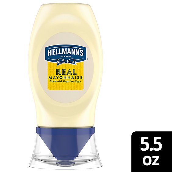Hellmanns Mayonnaise Real Squeeze Bottle - 5.5 Oz