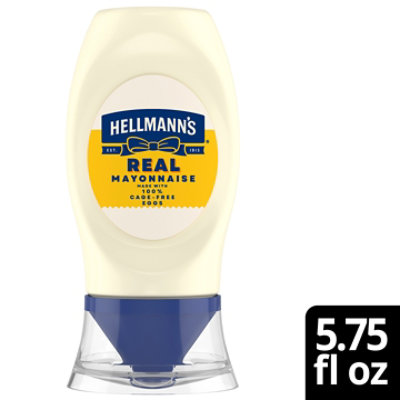 Hellmanns Real Mayonnaise Squeeze Bottle -  5.75 Fl. Oz - Image 1