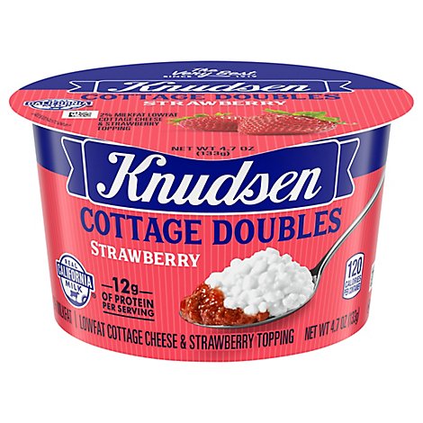 Knudsen Cottage Cheese Double Strawberry - 4.7 Oz
